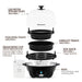 7-Egg Automatic Easy Egg Cooker, Steamer, Poacher (Black)