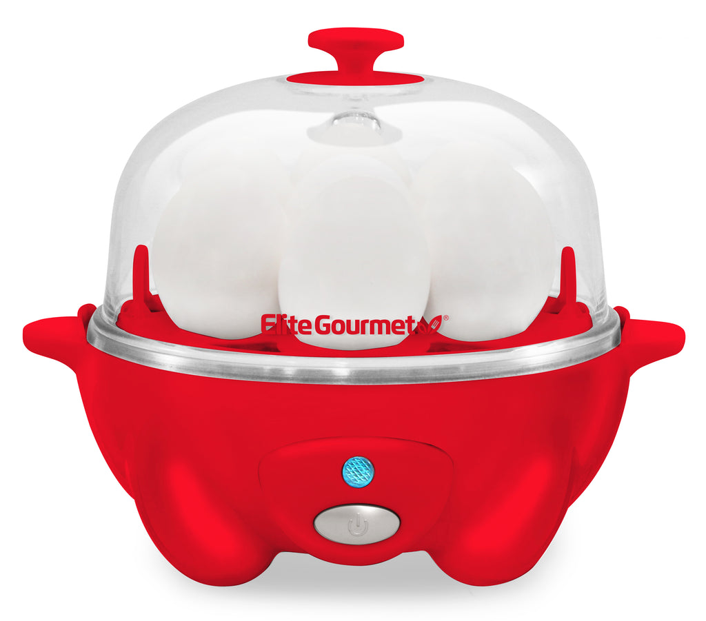 7-Egg Automatic Easy Egg Cooker, Steamer, Poacher (White)