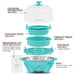 7-Egg Automatic Easy Egg Cooker, Steamer, Poacher (Teal)