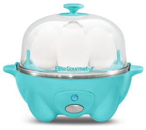 7-Egg Automatic Easy Egg Cooker, Steamer, Poacher (Teal)