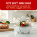 7-Egg Automatic Easy Egg Cooker, Steamer, Poacher (White)