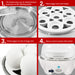 7-Egg Automatic Easy Egg Cooker, Steamer, Poacher (White)