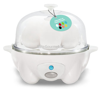 7-Egg Automatic Easy Egg Cooker, Steamer, Poacher (White)