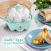 7-Egg Electric Easy Egg Cooker, Steamer, Poacher (Mint)