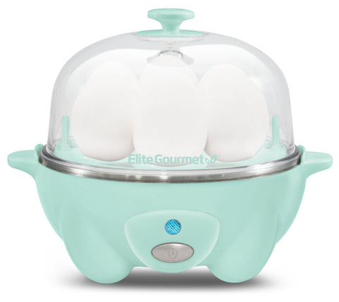 7-Egg Electric Easy Egg Cooker, Steamer, Poacher (Mint)