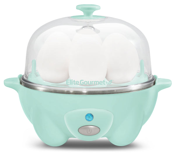 7-Egg Electric Easy Egg Cooker, Steamer, Poacher (Mint)