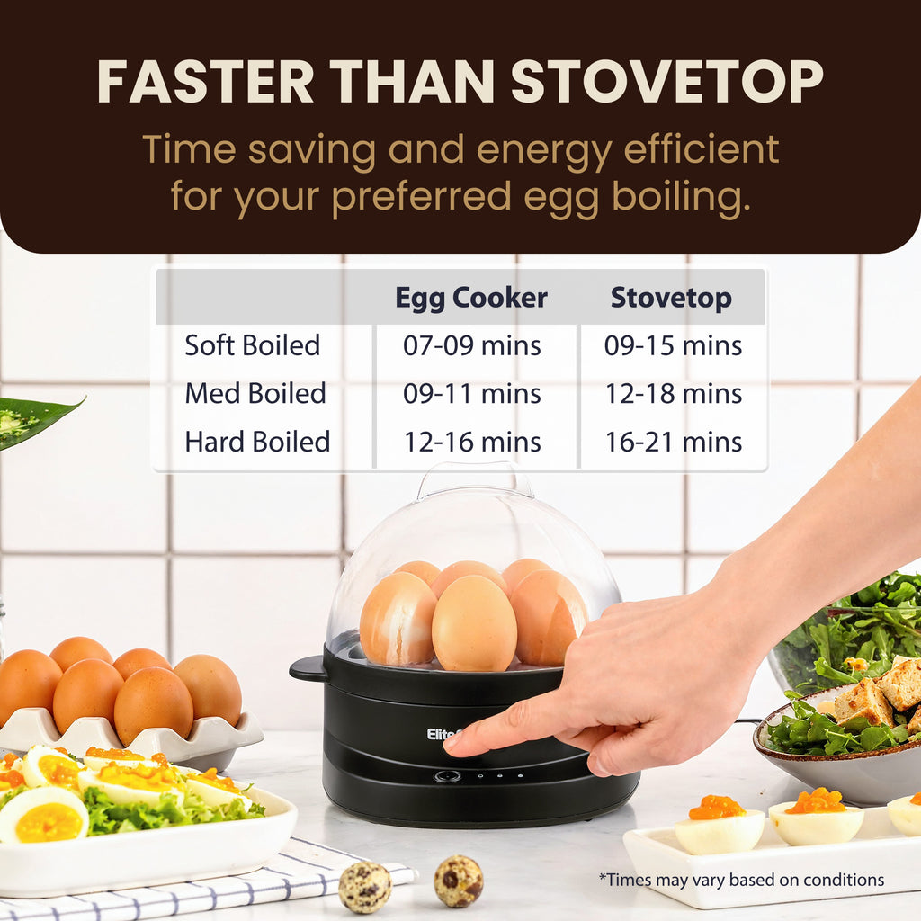 7-Egg Electric Egg Cooker with Voice Alerts