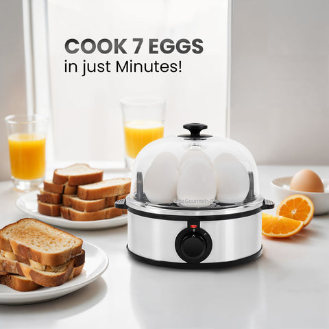 7-Egg Easy Egg Cooker (Stainless Steel)