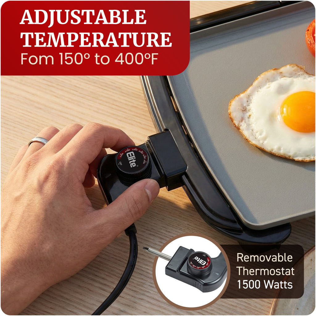10" x 20" Electric Griddle with Ceralast™ Ceramic Non-Stick