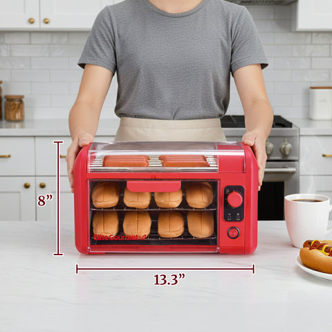 8 Hot Dog Roller & Toaster Oven