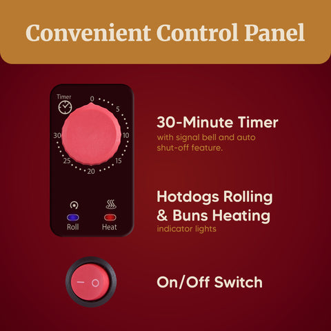8 Hot Dog Roller & Toaster Oven