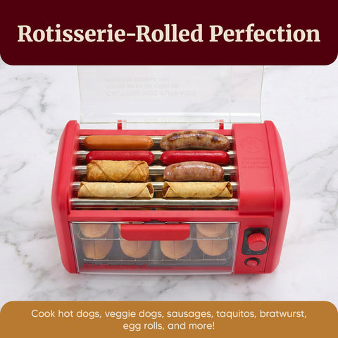 8 Hot Dog Roller & Toaster Oven