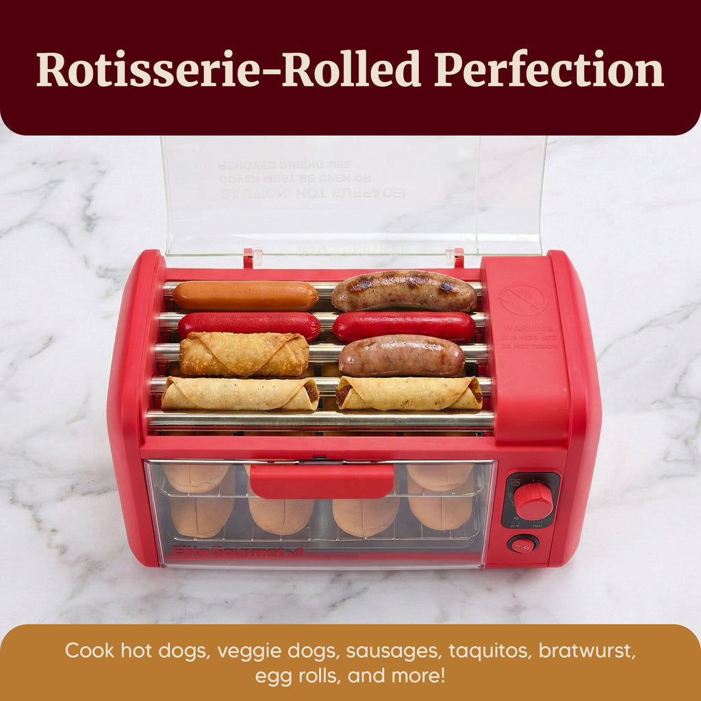 8 Hot Dog Roller & Toaster Oven