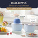 1 Pint Cordless Ice Cream Maker with 2 Freezer Bowls
