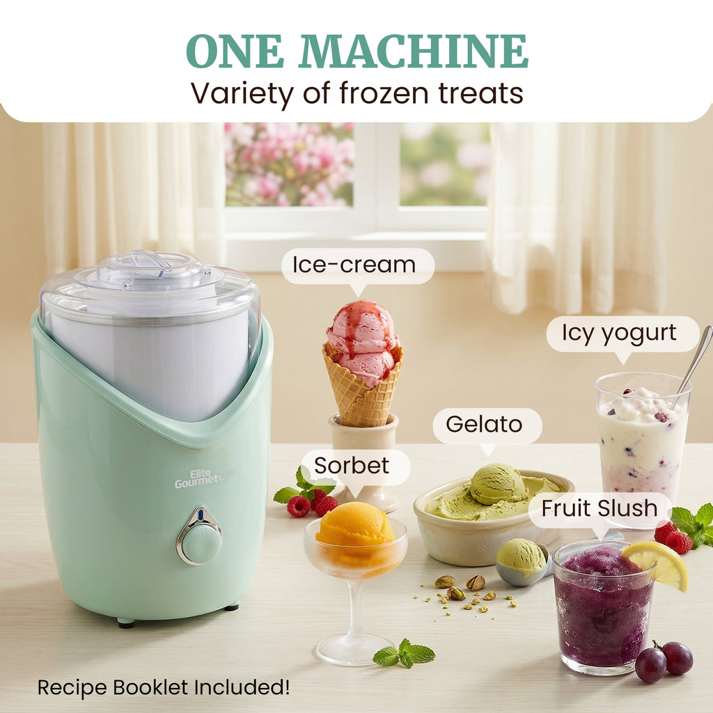 2Qt Automatic Ice Cream Maker (Mint)