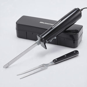 Electric Knife with Dual Serrated Blades
