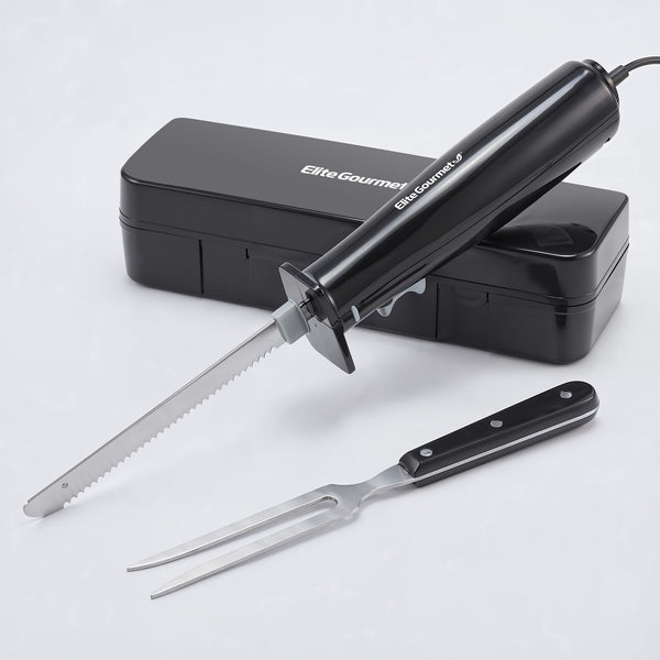 Electric Knife with Dual Serrated Blades