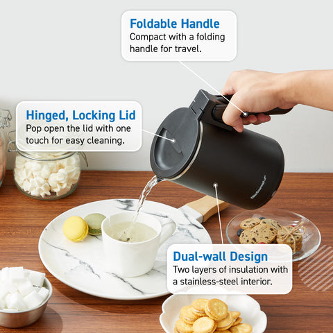 20oz. Dual Voltage 120-230V Travel Kettle