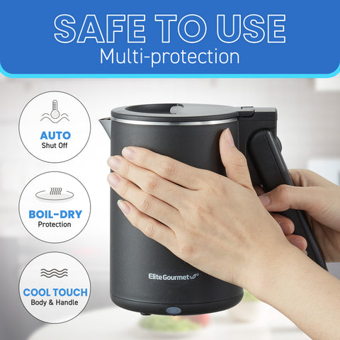 20oz. Dual Voltage 120-230V Travel Kettle