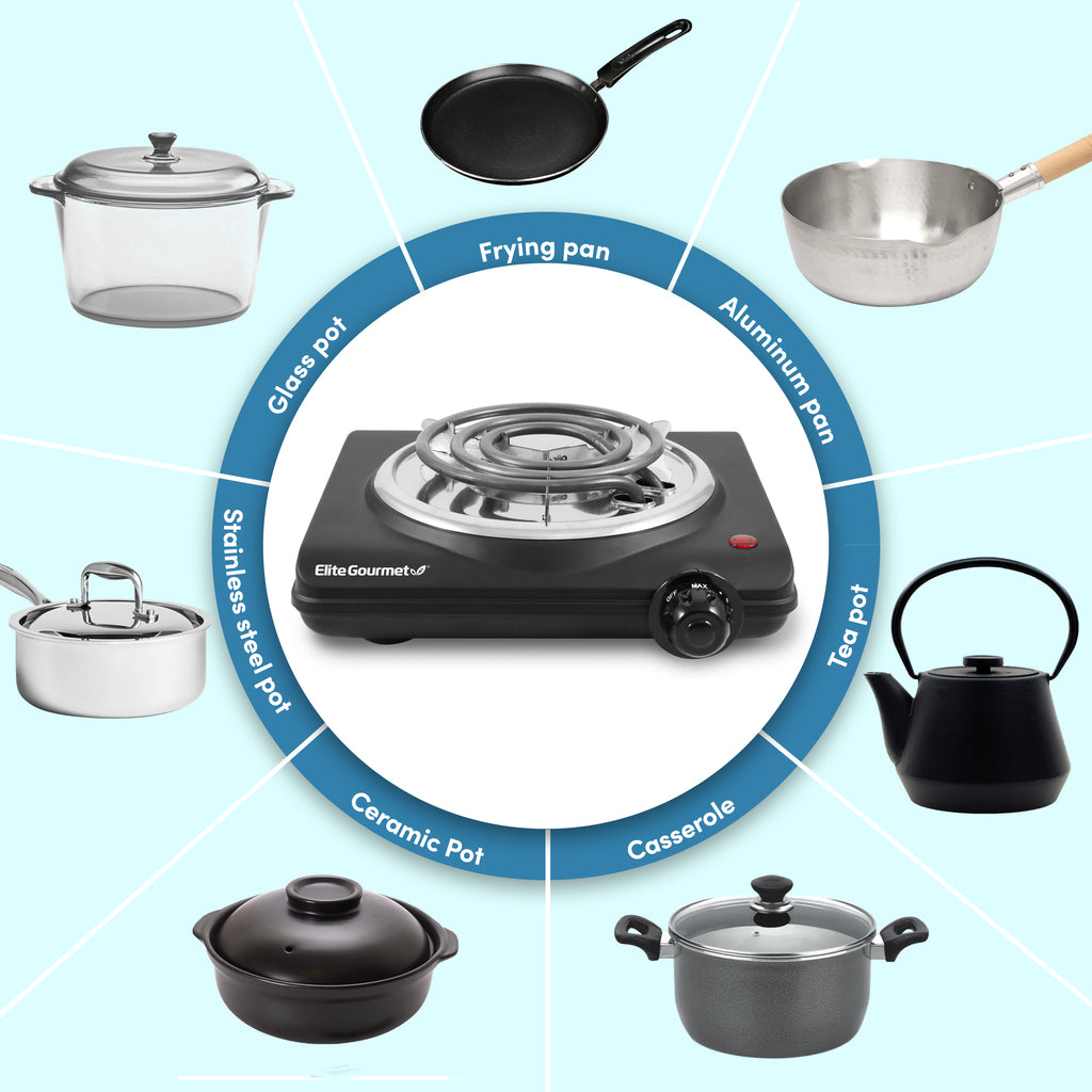 Glass Pot, Frying Pan, Aluminum Pan, Tea Pot, Casserole, Ceramic Pot, Stainless Steel Pot.
