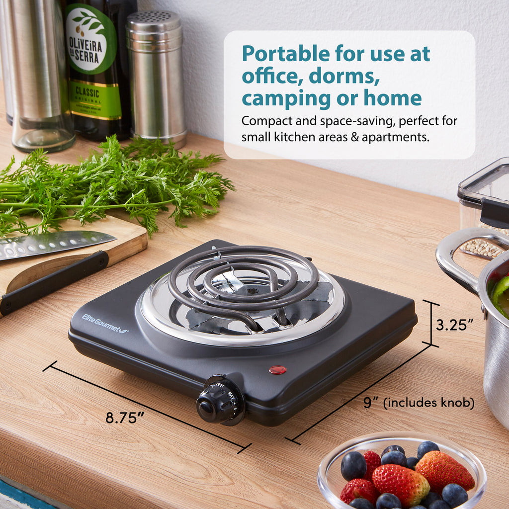 Portable for use at office, dorms, camping or home.  Compact and space-saving, perfect for small kitchen areas & apartments.