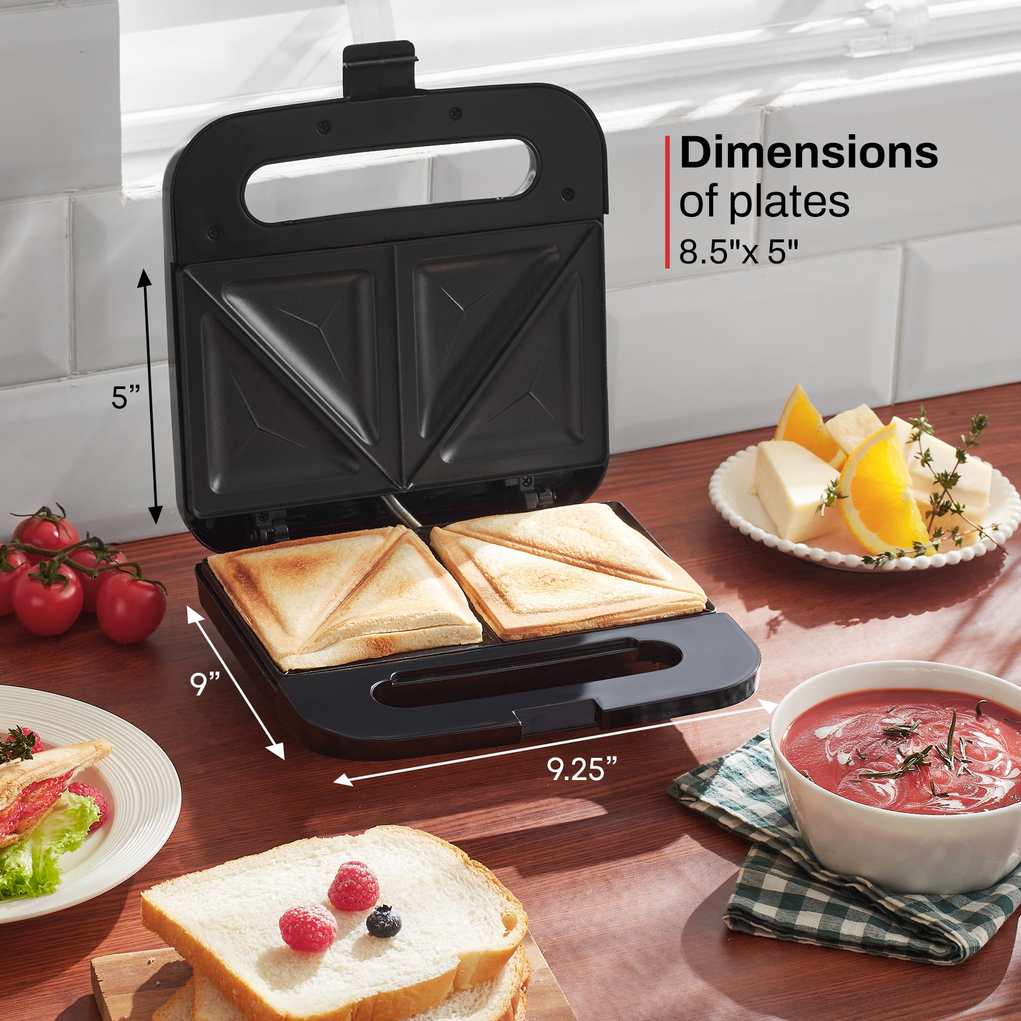 2-Slice Cool Touch Sandwich Maker – Shop Elite Gourmet - Small
