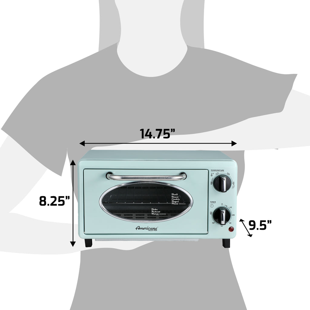 Diner 50’s Retro Countertop Toaster oven