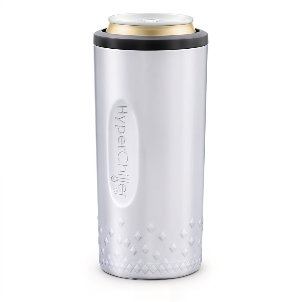 HyperChiller Dual Wall Vacuum Insulated, Slim Can Cooler (Stainless Steel)