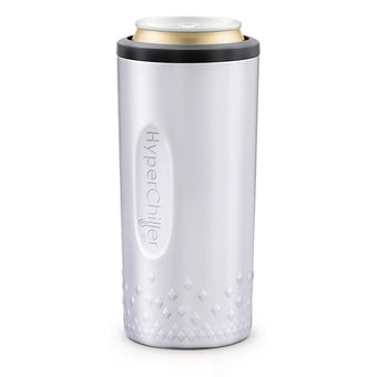 HyperChiller Dual Wall Vacuum Insulated, Slim Can Cooler (Stainless Steel)