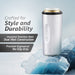 HyperChiller Dual Wall Vacuum Insulated, Slim Can Cooler (Stainless Steel)