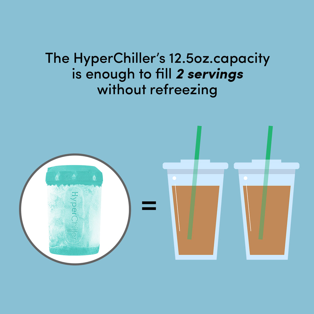 Hyperchiller Instant Coffee/Beverage Cooler, Aqua Sky