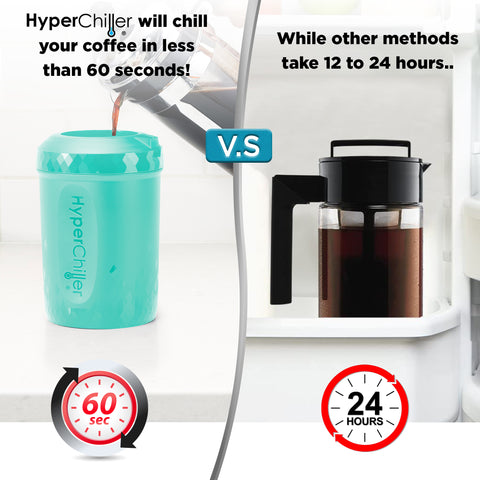 Hyperchiller Instant Coffee/Beverage Cooler, Aqua Sky