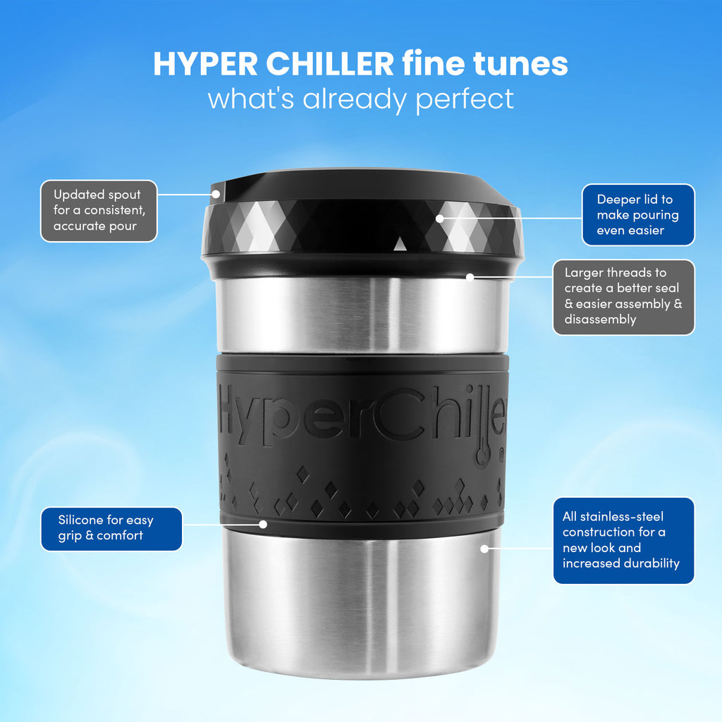 Hyperchiller Instant Coffee/Beverage Cooler, Stainless Steel