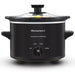 1.5Qt. Electric Slow Cooker with Glass Lid (Black)
