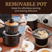 1.5Qt. Electric Slow Cooker with Glass Lid (Black)