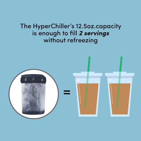 Hyperchiller Instant Coffee/Beverage Cooler, Slate Blue