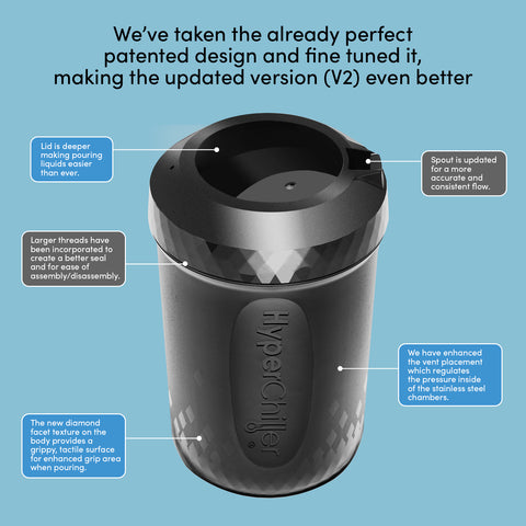 Hyperchiller Instant Coffee/Beverage Cooler, Black