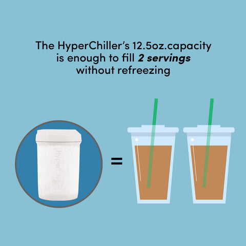 Hyperchiller Instant Coffee/Beverage Cooler, White