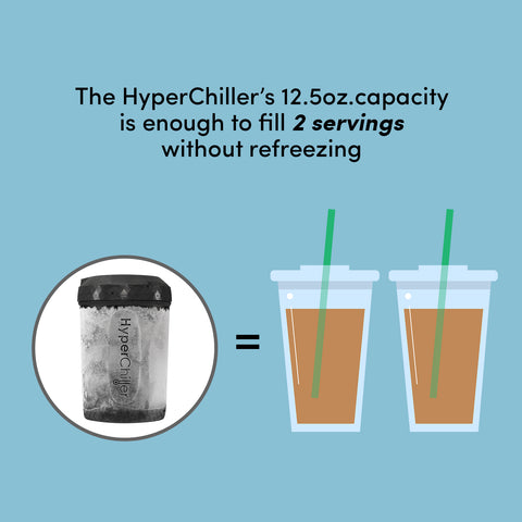 Hyperchiller Instant Coffee/Beverage Cooler, Black