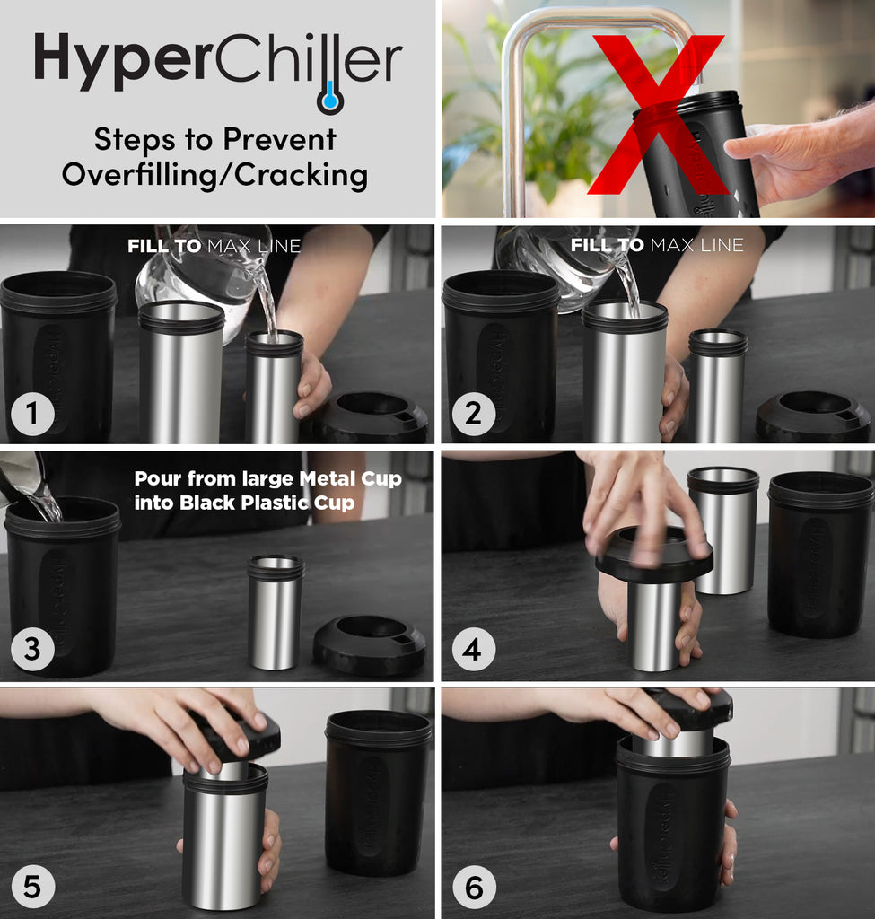 Hyperchiller Instant Coffee/Beverage Cooler, Black