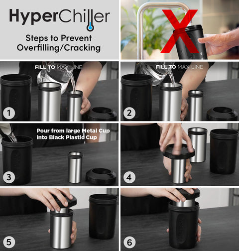 Hyperchiller Instant Coffee/Beverage Cooler, Slate Blue