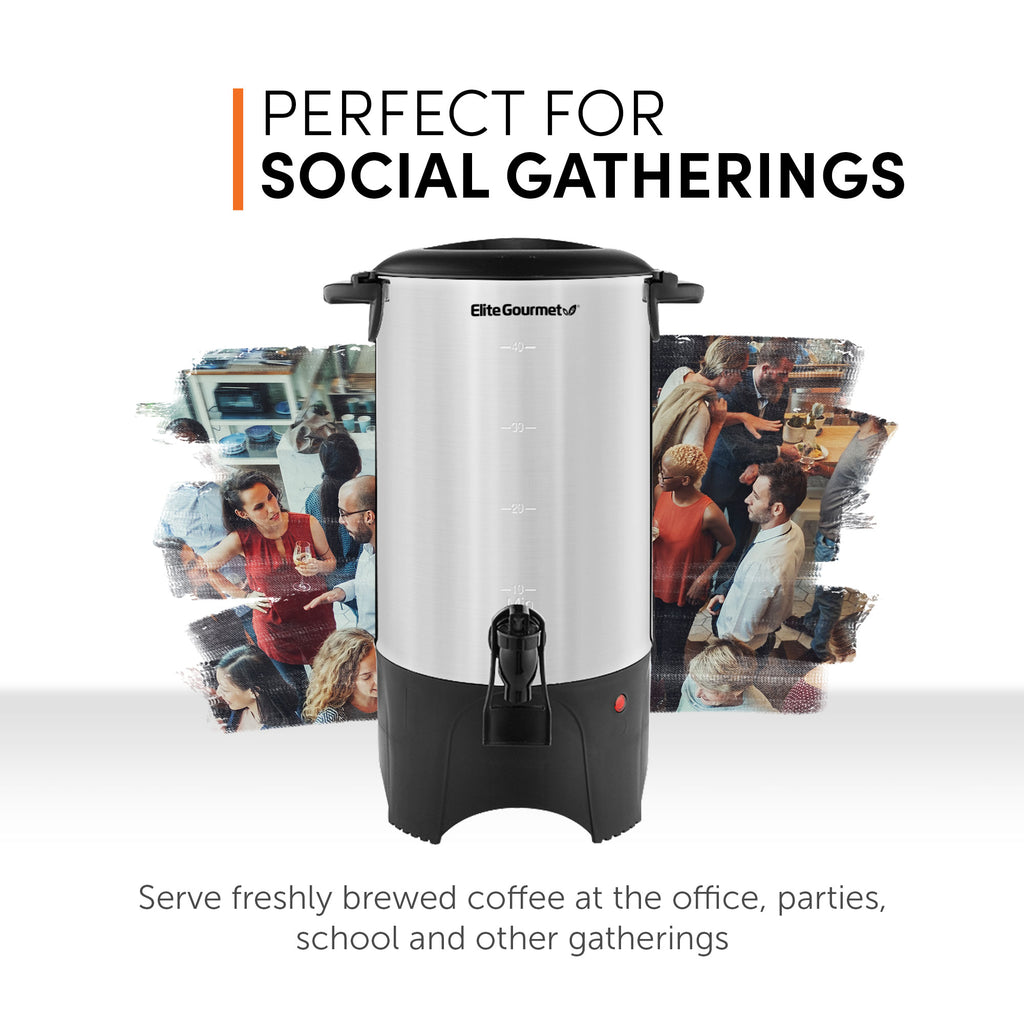 PERFECT FOR SOCIAL GATHERINGS Serve freshly brewed coffee at the office, parties, school and other gatherings.