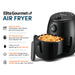 Elite Gourmet Air Fryer. Easy to clean dishwasher-safe drawer pan and frying rack. 30-min timer plus auto shut-off function and indicator bell. Little to no oil equals up to 80% less fat. Adjustable temperature control from 180F to 395F. Integrated air filtration system for an odor-free kitchen.