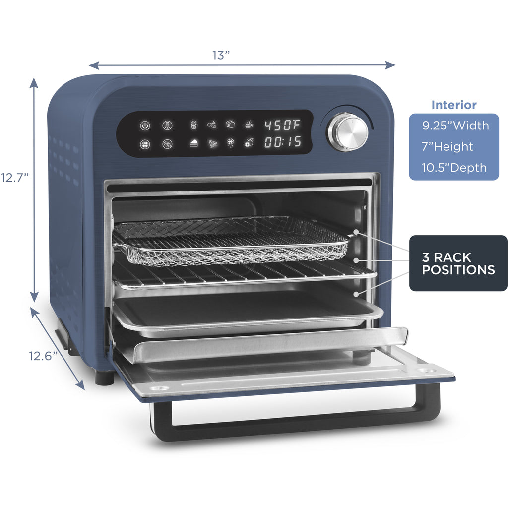Elite Gourmet 10L Digital Air Fryer Oven, 7 Preset Functions Silver  EAF1010D - Best Buy