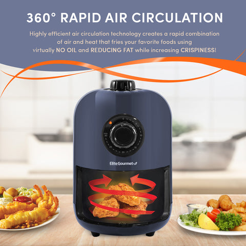 1.1 Qt. Personal Air Fryer with 30-min Timer