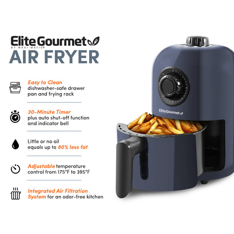 1.1 Qt. Personal Air Fryer with 30-min Timer
