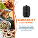 VERSATILITY AT ITS FINEST Fry, roast, cook and bake all using just one machine. Less cleaning, more delicious and healthy eating.
