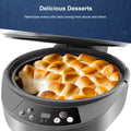 Delicious Desserts, Heat foods evenly with heat coming from above and below. Image showing 5Qt Rapid Air Fryer & Multi-cooker with marshmallow.