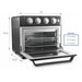 25L Air Fryer Oven dimensions. 17" width , 15.5" height, 15.5: depth. Interior : 13" width, 8" height, 12" depth.