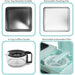 Showing accessories : Oven-Top Nonstick Griddle, Removable Toasting Pan, 4-Cup Coffee Carafe, Removable & Reusable Filter